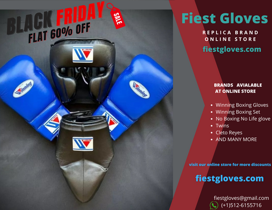 Winning boxing gloves set, Winning BLUE BLACK Boxing Gear, Winning Head Guard, Winning Groin Guard, Thanksgiving gift for students, Christmas gift, Birthday gift for Friends, Wedding gift for Men, Gift shop, Halloween gift for Kids