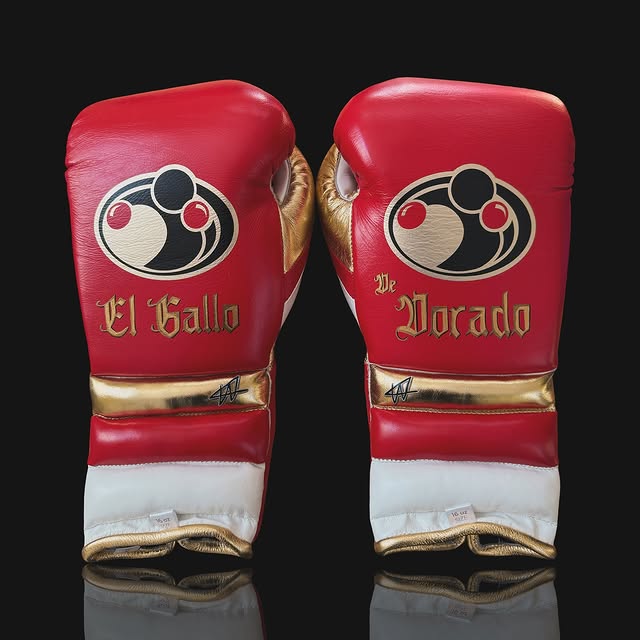 Affordable Grant Leather Gloves Red/White/Gold Starter Training
