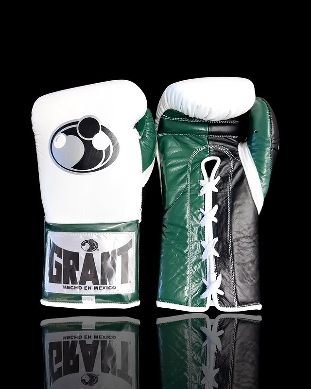 Grant Leather Gloves White/Grey/Green Custom Training Choice