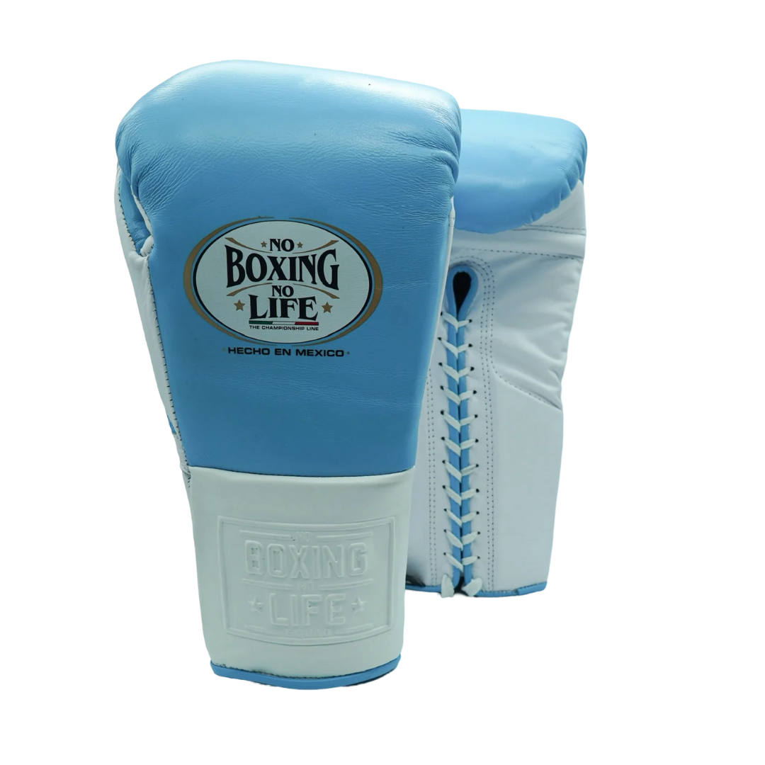 No Boxing No Life Style Fitness Gloves Sky-Blue/White Beginner Friendly