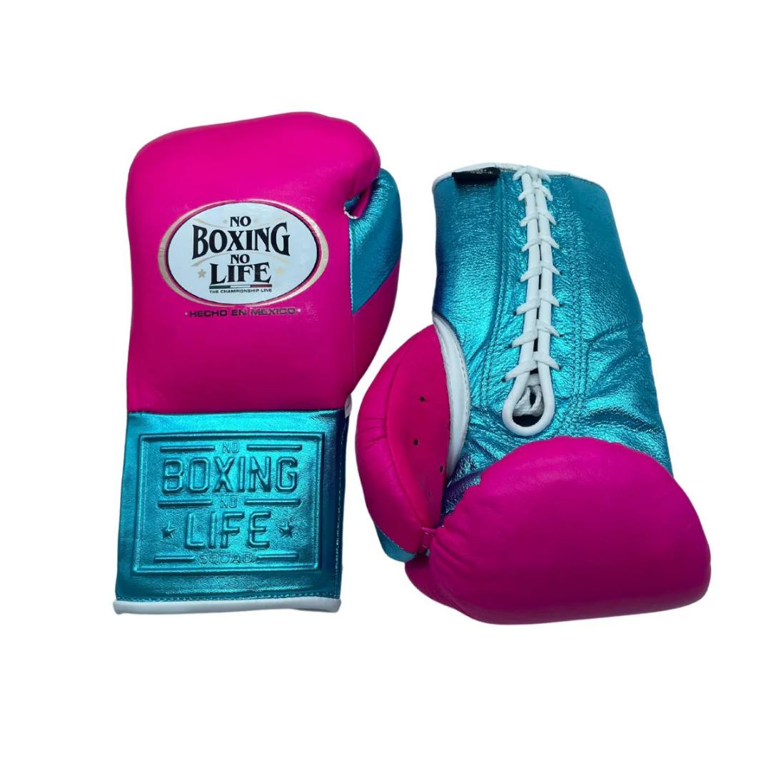 Budget Friendly No Boxing No Life Custom Gloves Pink/Blue Training