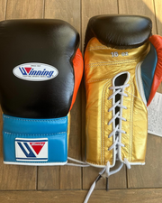 Budget Winning Style Training Boxing Gloves Black/Gold/Orange/Blue custom 14oz