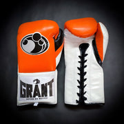 Grant Boxing Gloves Orange/White/Black | Lace-Up
