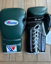 Value Winning Custom Training Gloves Green/Black Heavy Duty Sparring