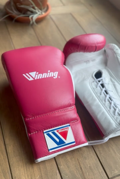 Winning boxing gloves set, Winning pink Boxing Gear, Winning Head Guard, Winning Groin Guard,