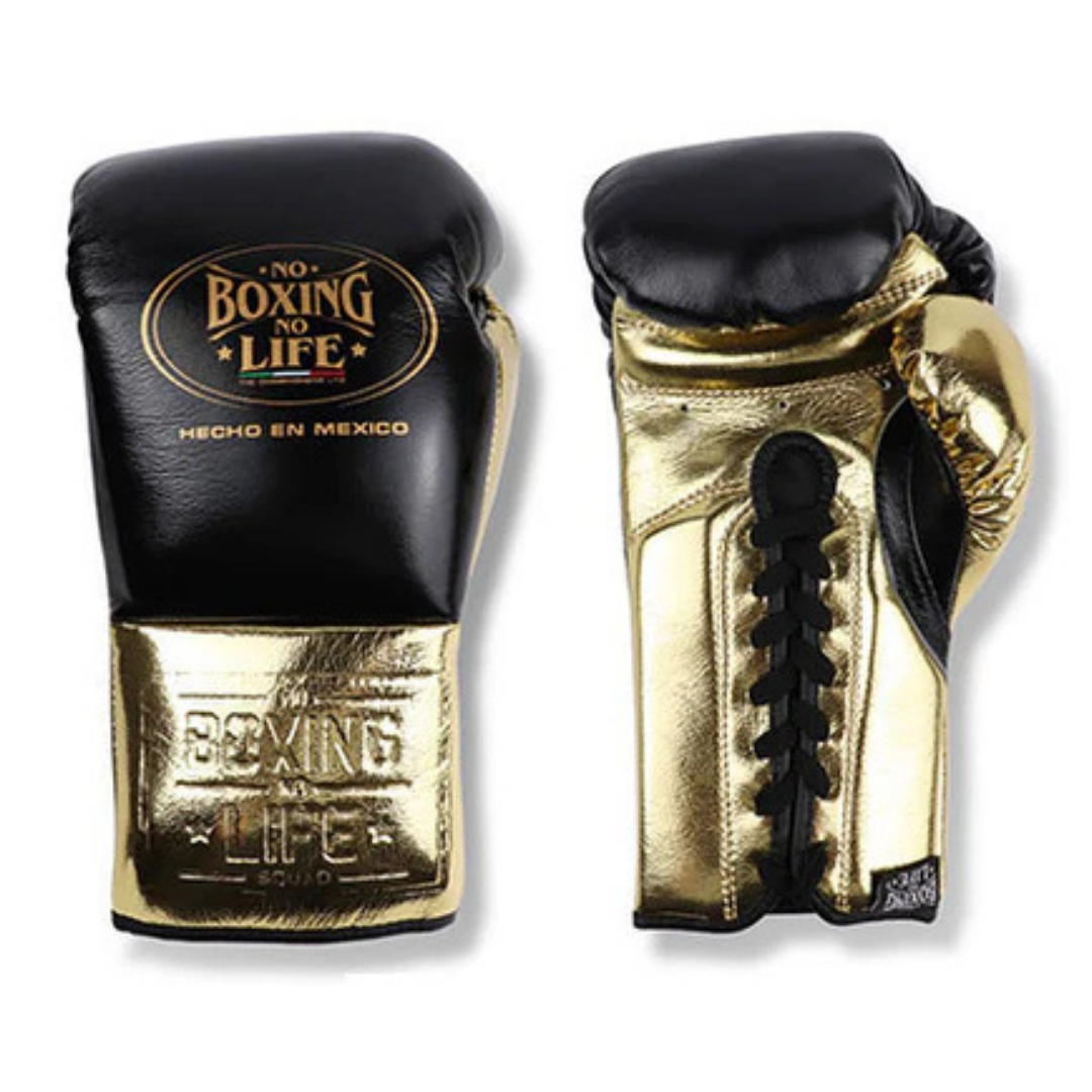 No Boxing No Life Custom Fit Gloves Black/Gold Great Value