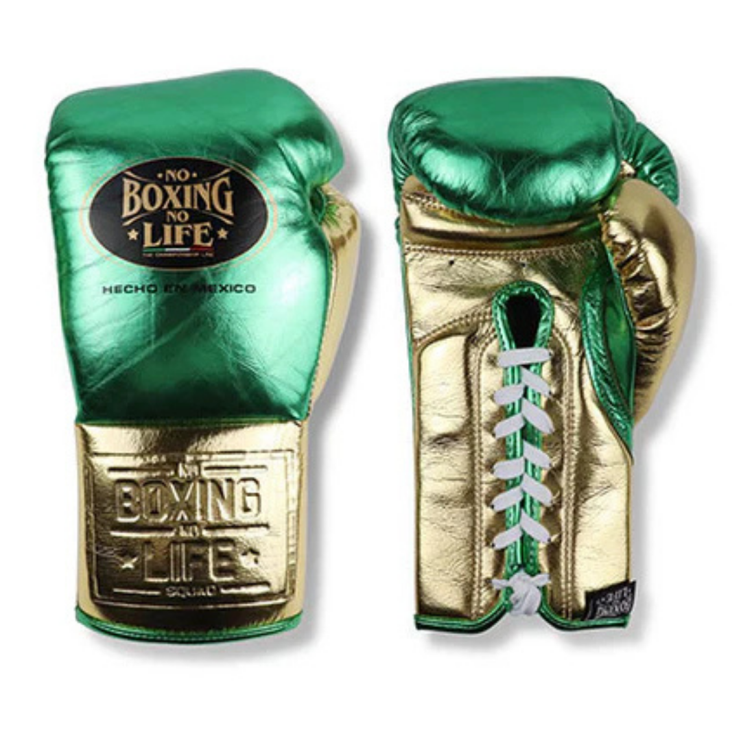 No Boxing No Life Style Fitness Gloves Green/Gold Beginner Friendly
