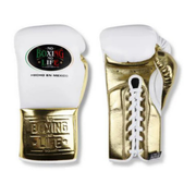 No Boxing No Life Fitness Gloves White/Gold Custom Fit