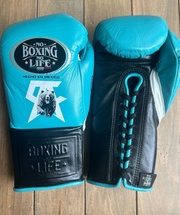 Budget Friendly No Boxing No Life Custom Gloves Blue/Black/White Training