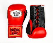 Value Pack No Boxing No Life Boxing Gloves Red/Black Lace-Up