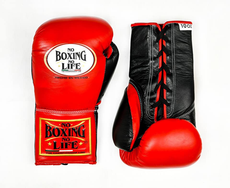 Value Pack No Boxing No Life Boxing Gloves Red/Black Lace-Up