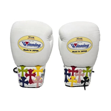 Winning boxing gloves set, Winning WHITE Boxing Gear, Winning Head Guard, Winning Groin Guard