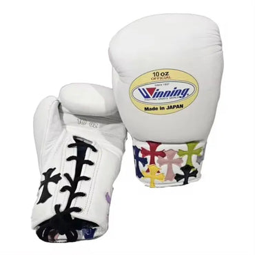 Winning boxing gloves,  WHITE christmas gift for mens Thanksgiving gifts for him