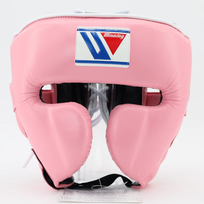 Winning Comfort Pink Boxing Headguard, Premium Headgear