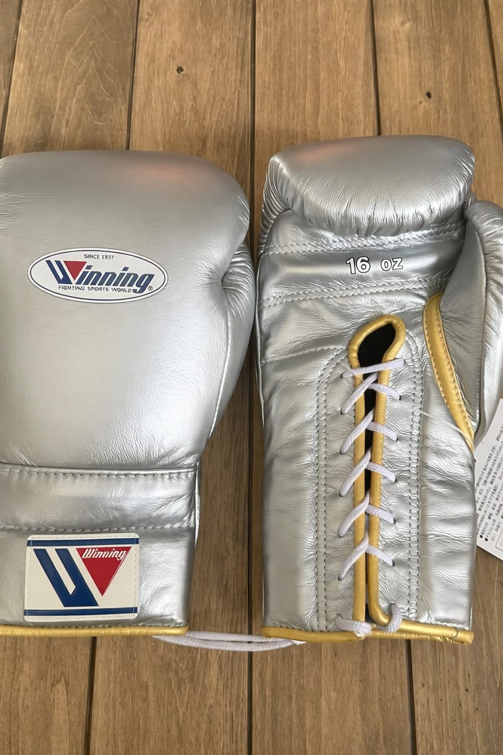Winning Silver/Gold Training Gloves Best Value Custom fit