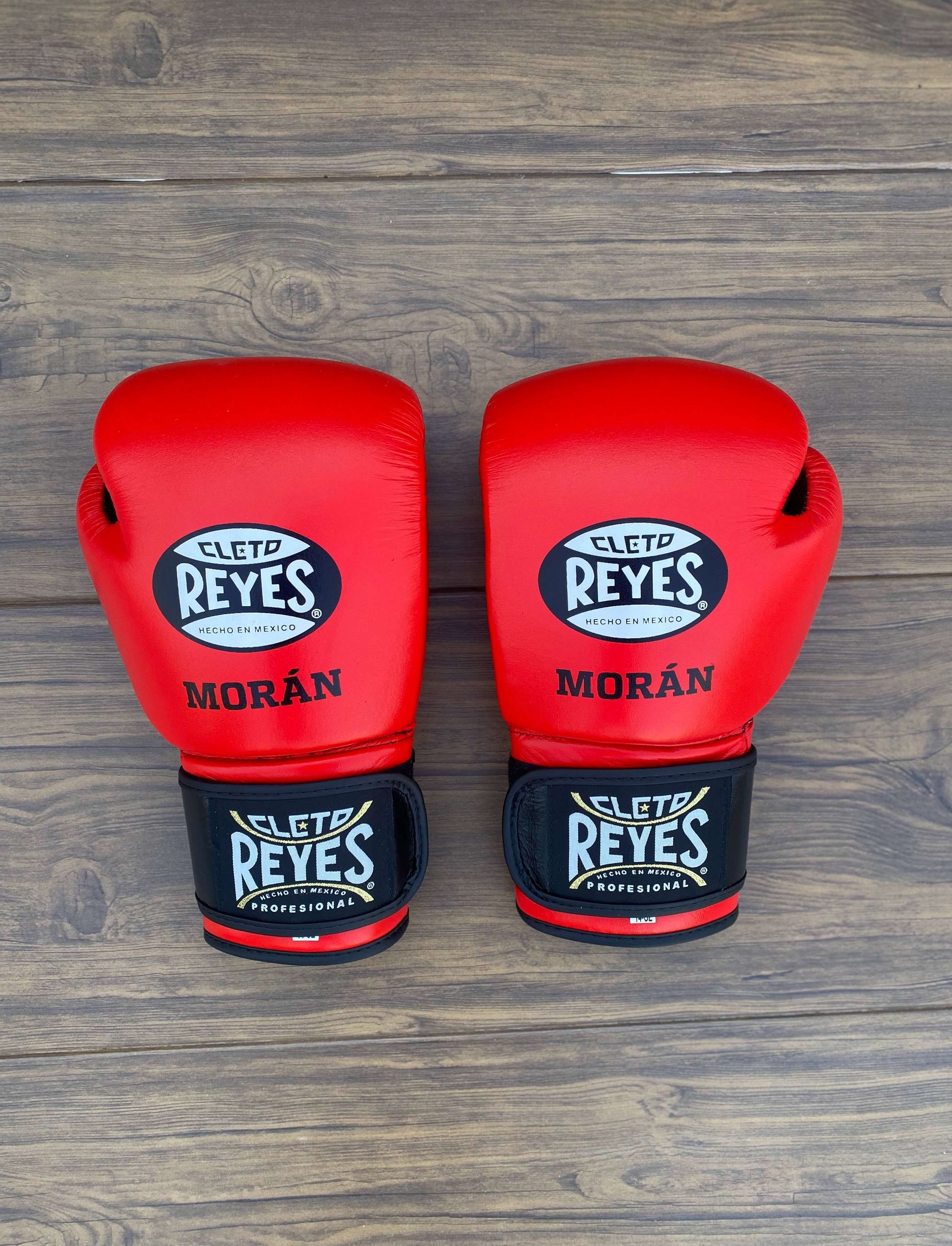 Cleto Reyes Red/Black Boxing Gloves Durable Sparring Gloves Back View