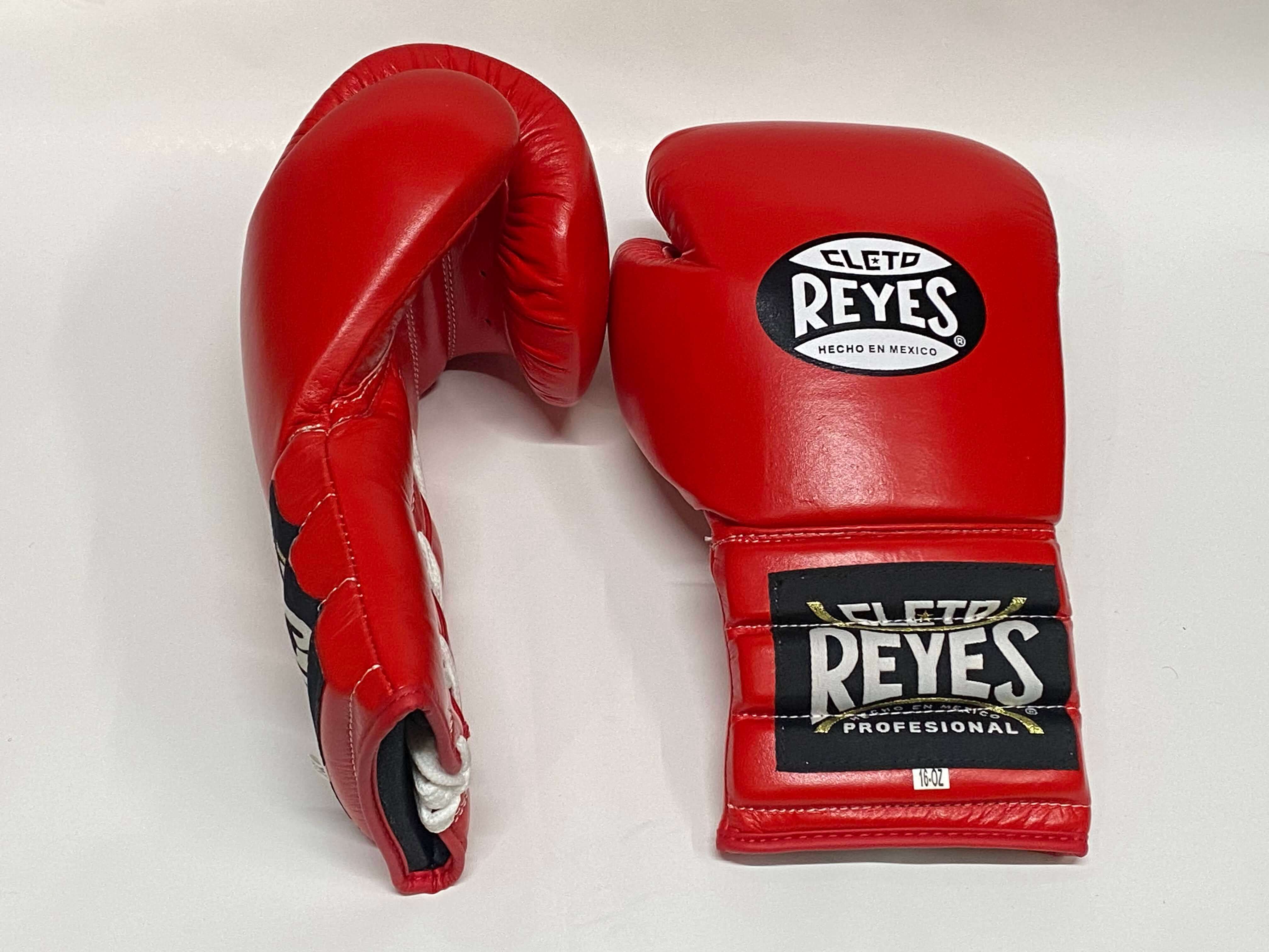 Cleto Reyes Red Leather Boxing Gloves Professional Training Pair View