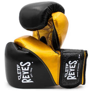 Cleto Reyes Black/Gold Boxing Gloves Durable Sparring Gloves