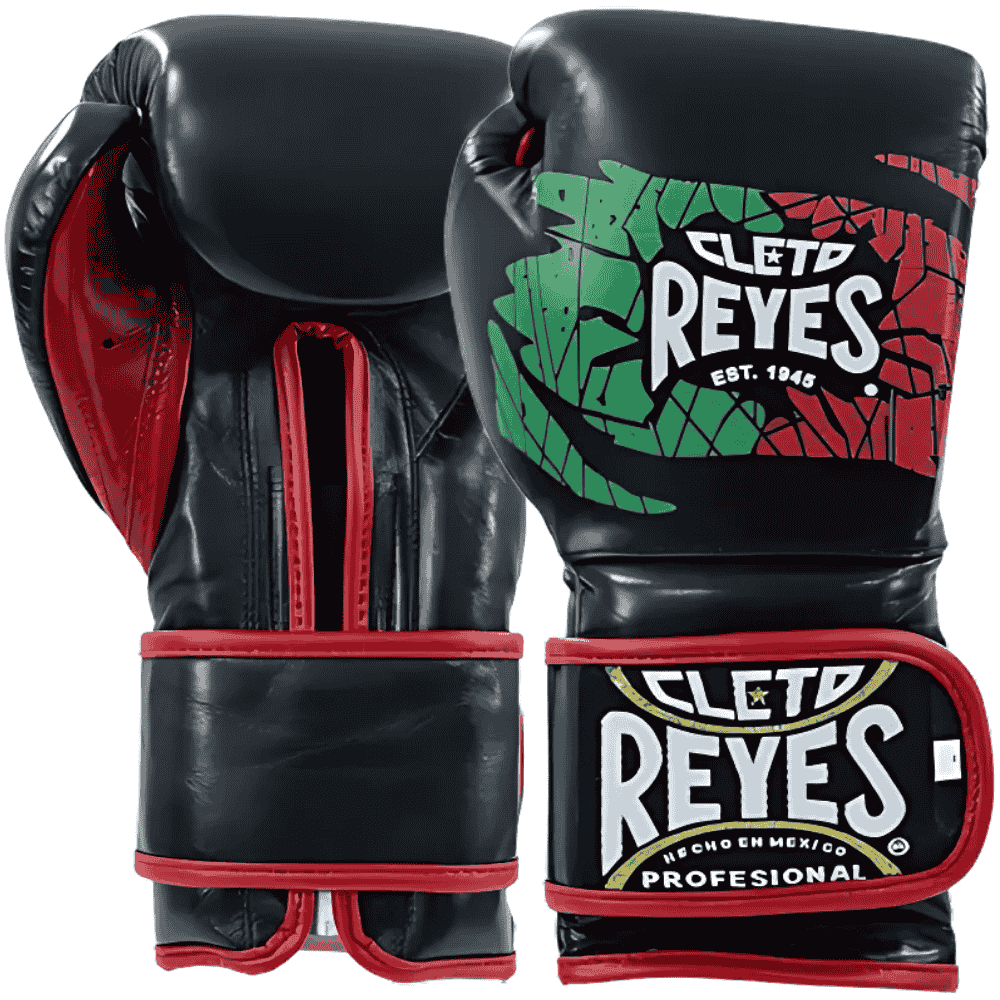 Cleto Reyes Black/Red/Green 14oz Boxing Gloves High Quality Gym Gloves
