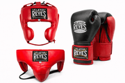 Cleto Reyes Boxing Gloves Set Black/Red Training Sparring Gear