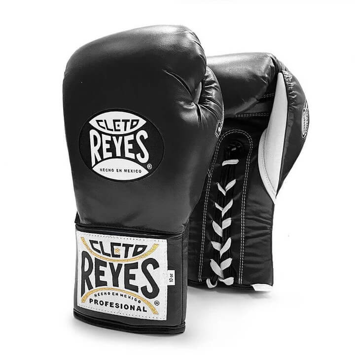 Cleto Reyes Sparring Boxing Gloves Black/White Professional Leather
