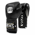 Cleto Reyes Black/White Leather Boxing Gloves Custom Fit Training