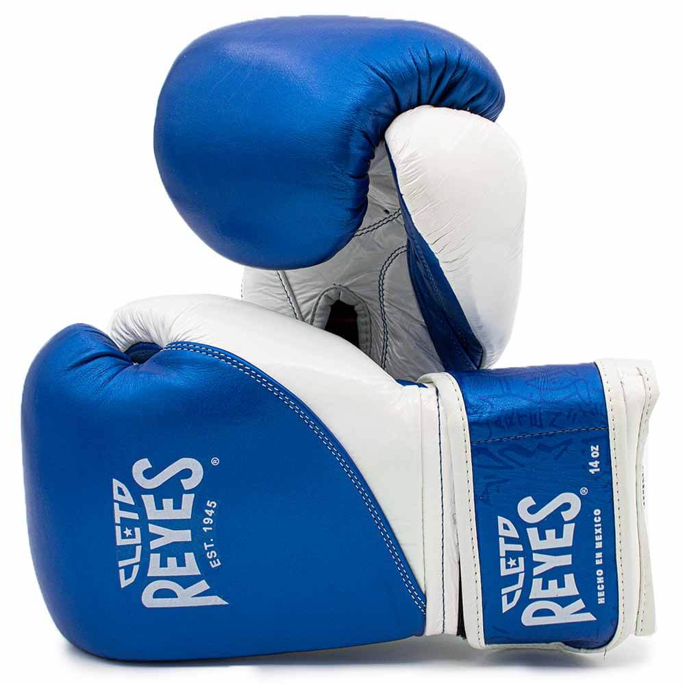 Cleto Reyes Custom Fit Boxing Gloves Blue/White Gym Training