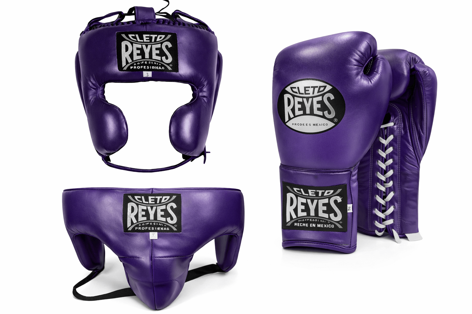 Cleto Reyes Boxing Set Lace Up Gloves Purple Sparring Training
