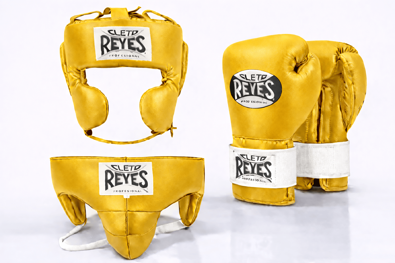 Cleto Reyes Boxing Gloves Set Golde/White Professional Sparring Gear