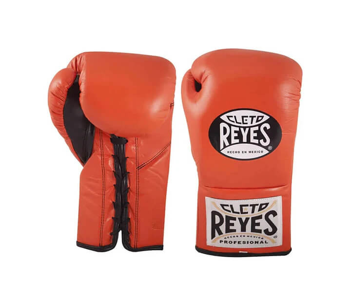 Cleto Reyes Orange/Black Boxing Gloves 14oz Genuine Leather Training Gloves
