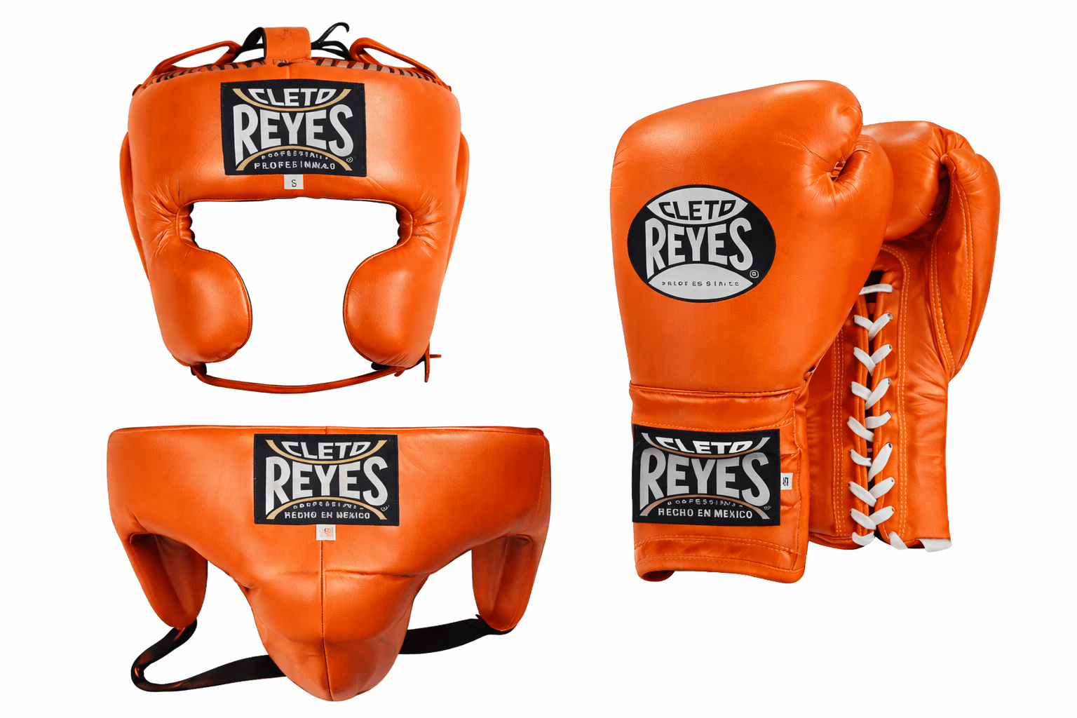 Cleto Reyes Boxing Gloves Set Orange Training Sparring Gear