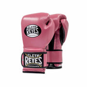 Cleto Reyes Genuine Leather Boxing Gloves Pink/Black 14oz Pair