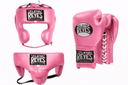 Cleto Reyes Boxing Gloves Set Pink Lace Up Fight Gloves