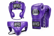 Cleto Reyes Boxing Gloves Set Purple Leather Professional Gear