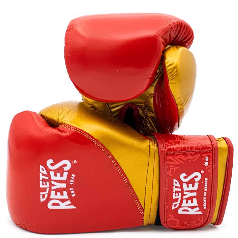 Cleto Reyes Red/Gold Boxing Gloves Women Training Gloves