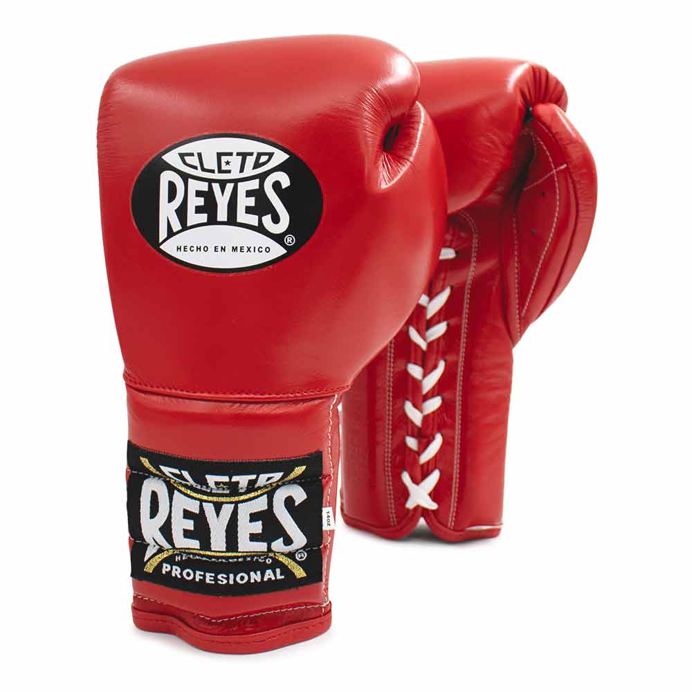 Cleto Reyes Red Leather Boxing Gloves Professional Training Pair