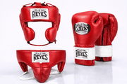 Cleto Reyes Boxing Gloves Set Red/White Velcro Fight Gloves