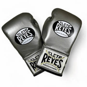 Cleto Reyes Silver/Black 14oz Boxing Gloves Premium Sparring Gloves