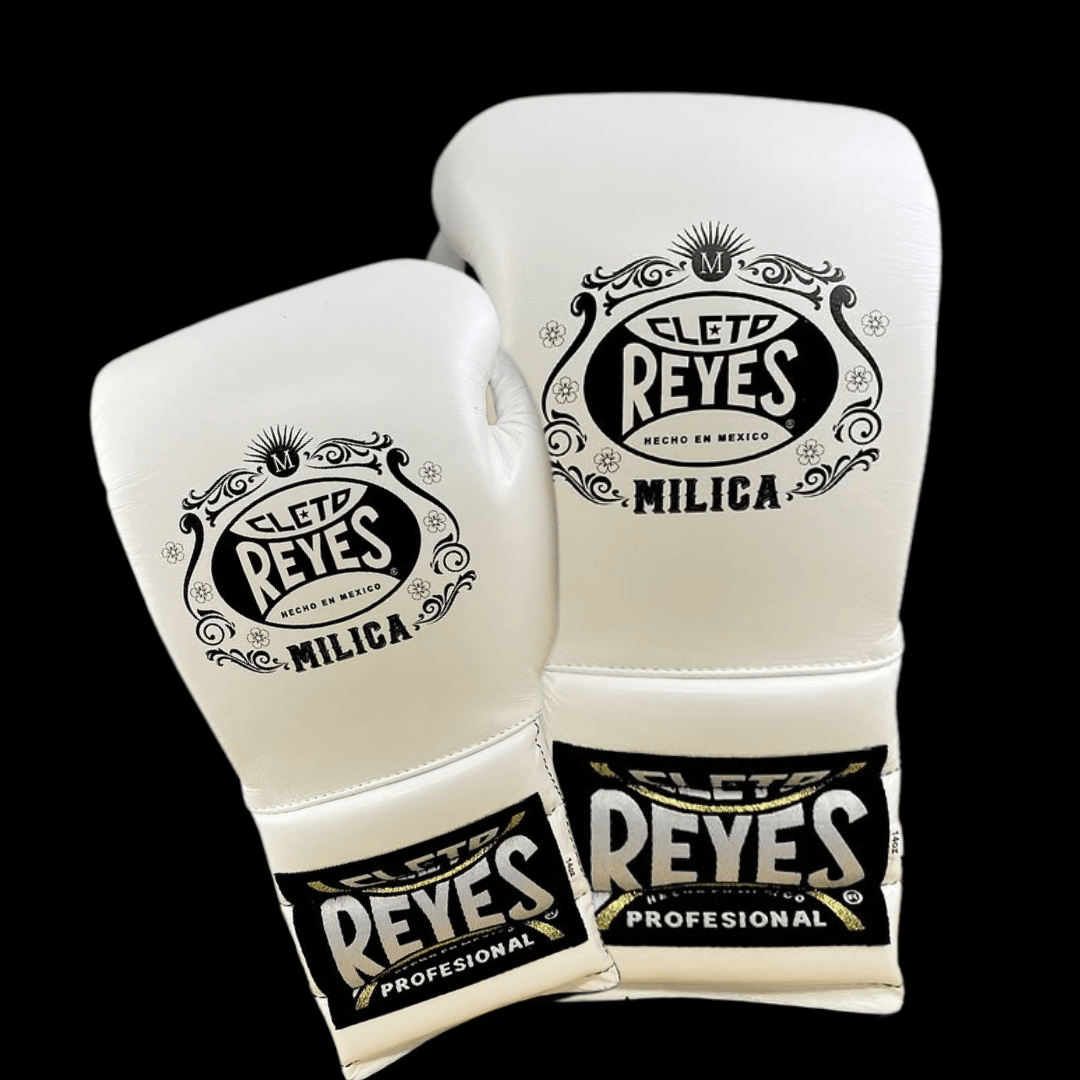 Cleto Reyes Sparring Boxing Gloves White/Black Professional Leather