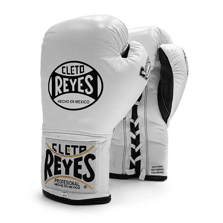 Cleto Reyes White/Black 14oz Boxing Gloves High Quality Gym Gloves