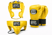 Ceto Reyes Boxing Gloves Set Yellow/Black Velcro Fight Gloves