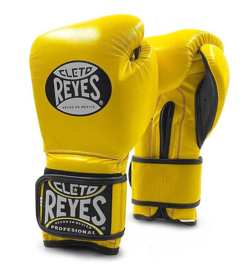 Cleto Reyes Yellow/Black Boxing Gloves Durable Sparring Gloves