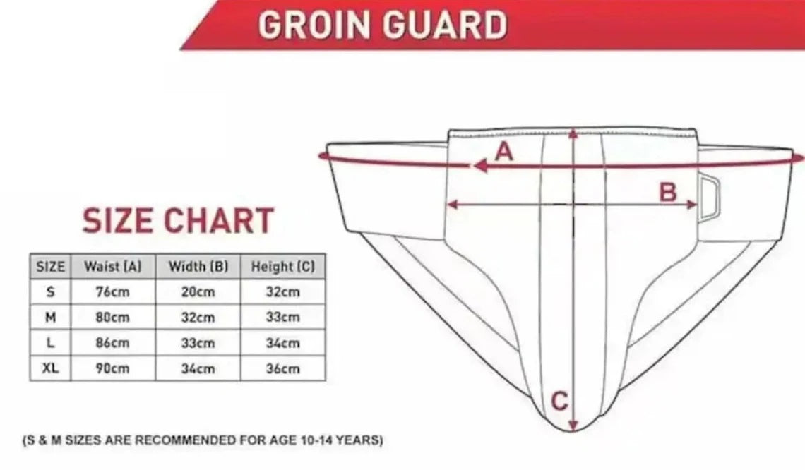 Cleto Reyes Groinguard Size Chart