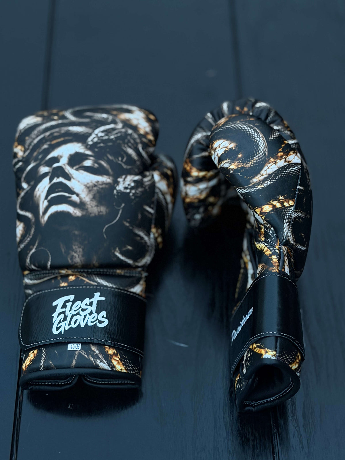 Fiest Boxing Gloves Winning Style Medussa Leather Training Gloves Thumb View
