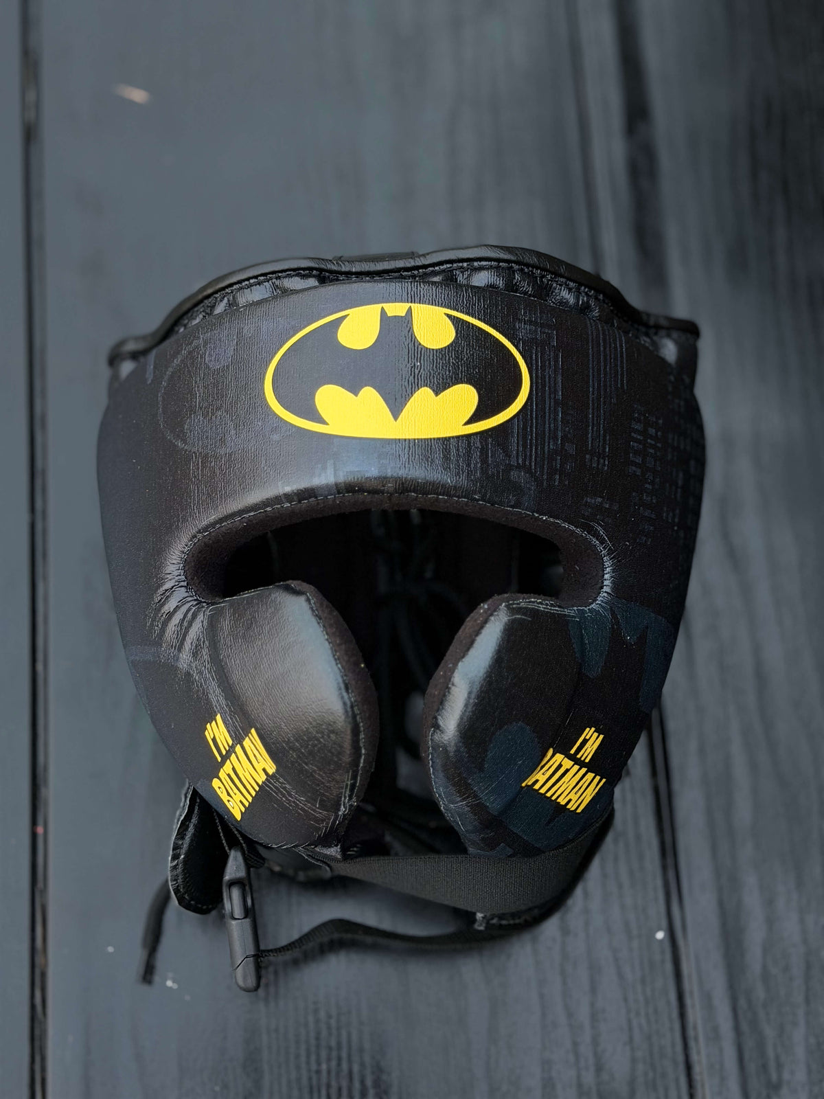 Fiest Boxing Set Winning Style Batman Edition Leather Headguard