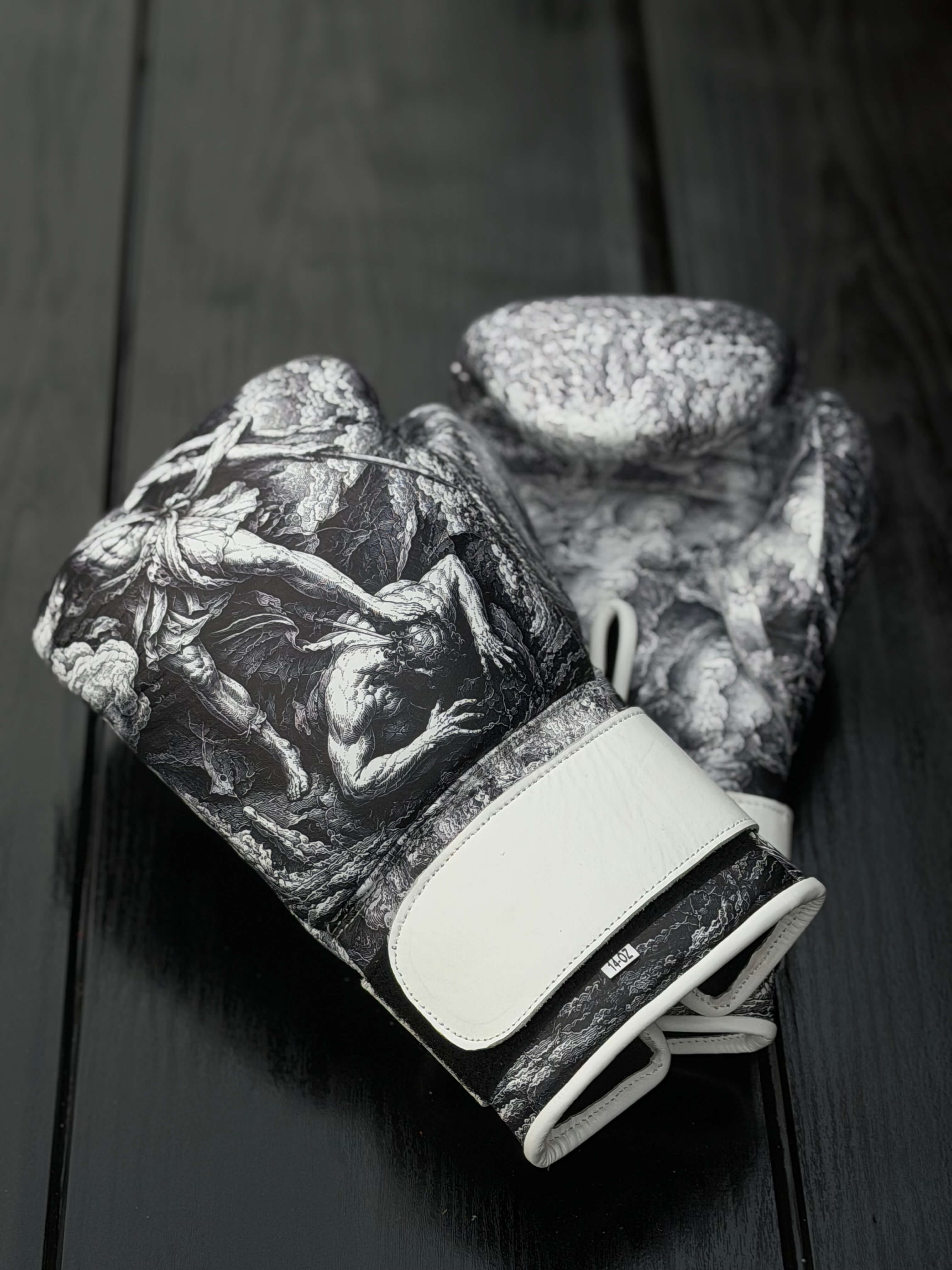 Fiest Winning Style Boxing Gloves White Angel Style Leather Gloves for Daily Workouts
