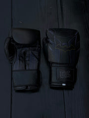 Fiest Boxing Gloves Winning Style Batman Design Leather Training Gloves Front View