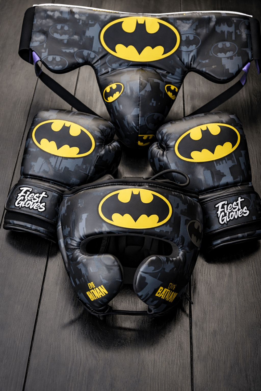 Fiest Black/Grey/Yellow Complete Boxing Set Customizable Training Bundle