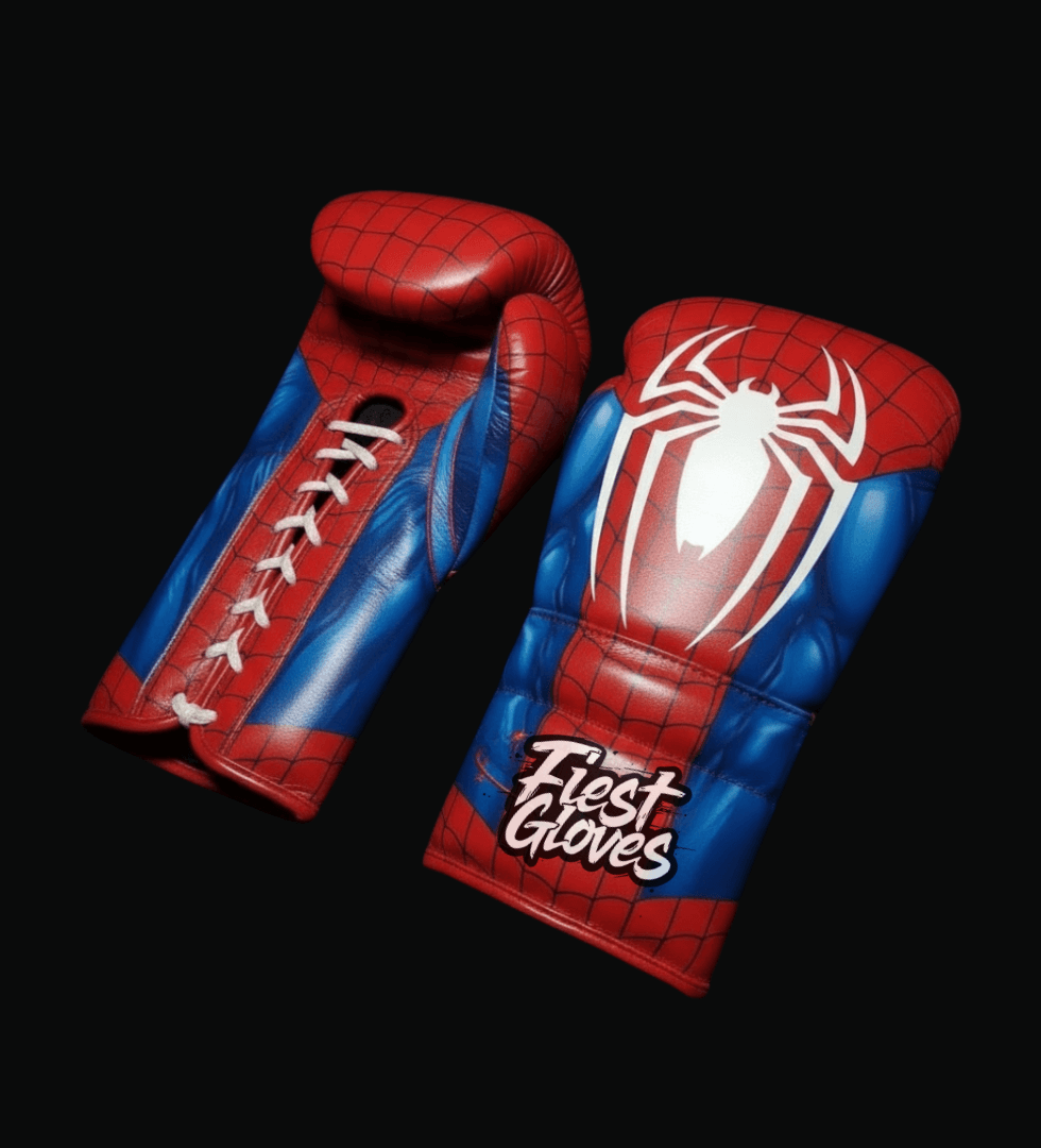 Fiest Boxing Set Red/Blue Spider Style Gym Training Gloves Gloves
