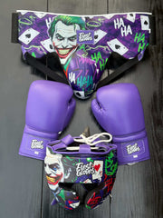 Fiest Full Boxing Gear Set Purple Joker Style 14oz Gloves Training Pack